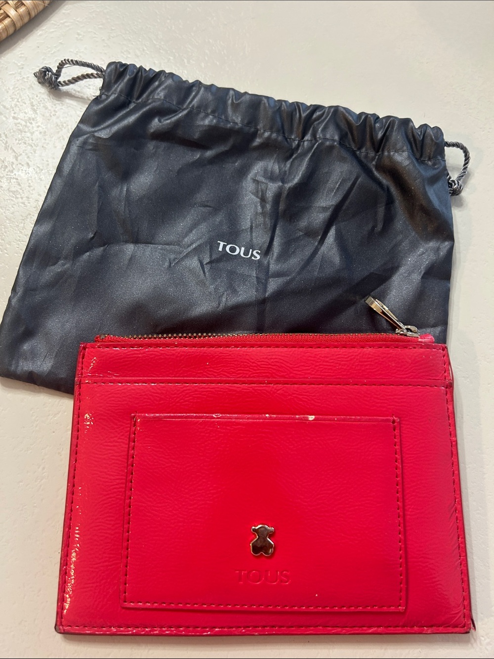 TOUS hot pink cardholder